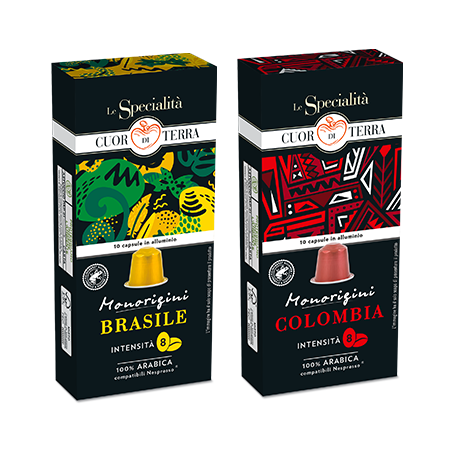 Caffè in capsule Brasile, Colombia