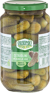 CETRIOLINI ALL'ACETO DI VINO ORTOMIO