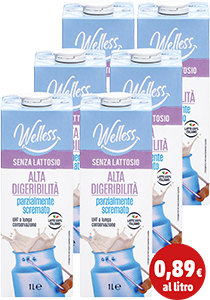LATTE PARZIALMENTE SCREMATO WELLESS*