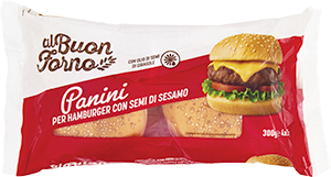 PANINI PER MAXI HAMBURGER AL BUON FORNO
