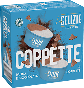 COPPETTE PANNA E CIOCCOLATO LE GELIZIE