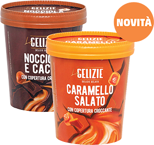 GELATO AL CARAMELLO SALATO, NOCCIOLA E CACAO LE GELIZIE