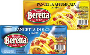 PANCETTA DOLCE, AFFUMICATA BERETTA