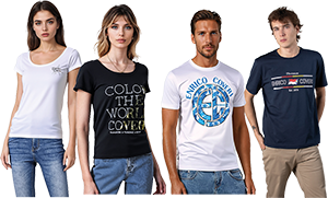 T-SHIRT UOMO E DONNA MANICA CORTA ENRICO COVERI
