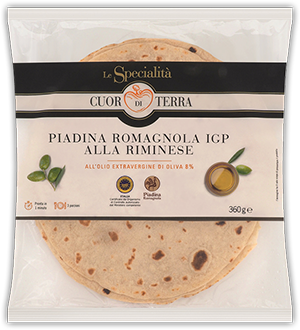 PIADINA ROMAGNOLA IGP ALLA RIMINESE LE SPECIALITÀ CUOR DI TERRA 