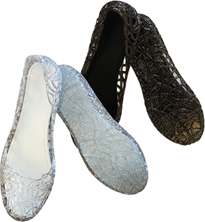 BALLERINA TRASPARENTE CON GLITTER