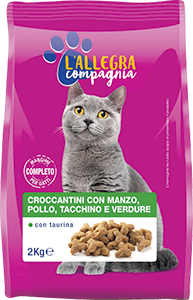 CROCCANTINI GATTO CON TAURINA L’ALLEGRA COMPAGNIA