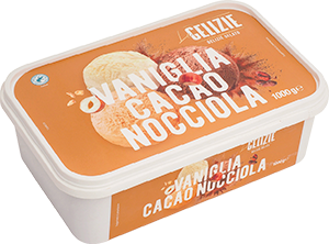 GELATO VANIGLIA, CACAO E NOCCIOLA LE GELIZIE
