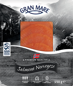 SALMONE NORVEGESE AFFUMICATO GRAN MARE 