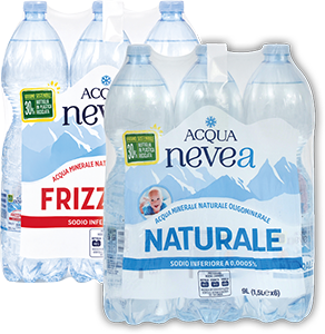 ACQUA NATURALE, FRIZZANTE NEVEA
