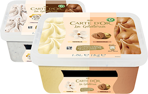 CARTE D’OR VANIGLIA E NOCCIOLA, STRACCIATELLA E CACAO