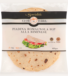 PIADINA ROMAGNOLA IGP ALLA RIMINESE LE SPECIALITÀ CUOR DI TERRA