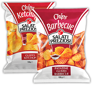 PATATINE BBQ, KETCHUP SALATI PREZIOSI