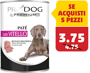 PATÈ DI VITELLO PER CANE PRODOG*