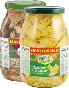CARCIOFINI ALLA PAESANA, FUNGHI MISTI CON PORCINI ORTOMIO