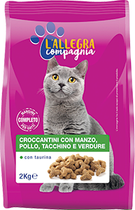 CROCCANTINI GATTO CON TAURINA L’ALLEGRA COMPAGNIA