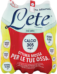 ACQUA EFFERVESCENTE NATURALE LETE