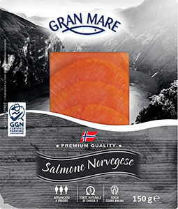SALMONE NORVEGESE AFFUMICATO GRAN MARE