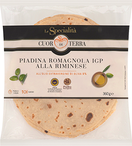 PIADINA ROMAGNOLA IGP ALLA RIMINESE LE SPECIALITÀ CUOR DI TERRA