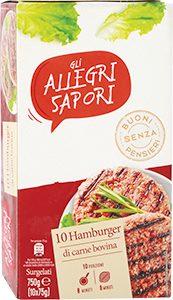 HAMBURGER DI CARNE BOVINA GLI ALLEGRI SAPORI