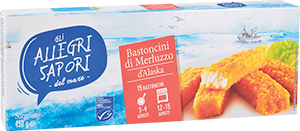 BASTONCINI DI MERLUZZO PANATO GLI ALLEGRI SAPORI