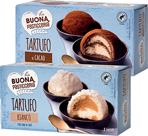 TARTUFO AL CACAO, BIANCO LA BUONA PASTICCERIA