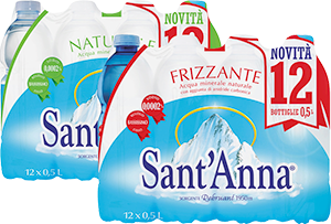 ACQUA NATURALE, FRIZZANTE SANT’ANNA