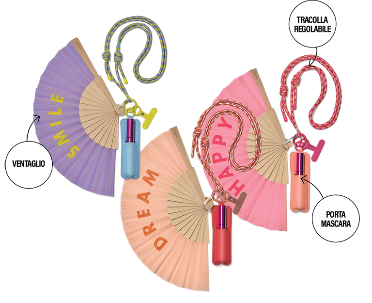 Phone necklace + ventaglio + mascara Lash Extender