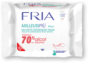 Salviette igienizzanti alcool 70%