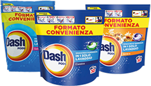 Detersivo lavatrice in pods assortito 50 pezzi