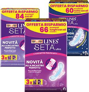 Assorbenti lungo con ali/ ali/notte