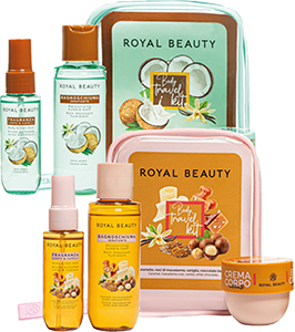 Travel kit crema corpo/ acqua corpo&capelli/ bagnoschiuma fragranze assortite
