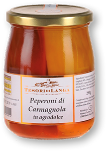 PEPERONE DI CARMAGNOLA IN AGRODOLCE TESORI DI LANGA 