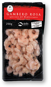 GAMBERO ROSA SGUSCIATO DEL MEDITERRANEO SURGELATO DELFIN 