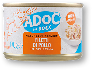 CIBO PER CANI FILETTI DI POLLO ADOC VARI TIPI