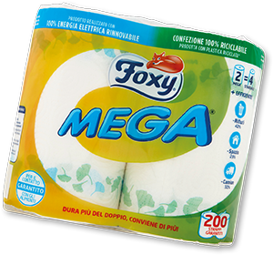 ASCIUGATUTTO MEGA FOXY 2 ROTOLI