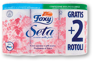 CARTA IGIENICA FOXY SETA 4 ROTOLI + 2 GRATIS