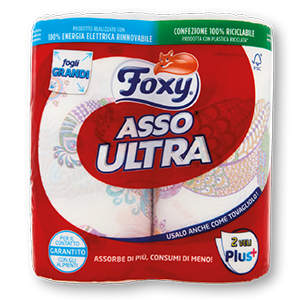 ASCIUGATUTTO ASSO ULTRA FOXY 2 ROTOLI