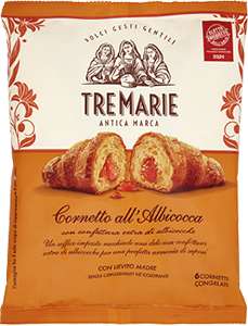 CORNETTO ALL'ALBICOCCA SURGELATO TRE MARIE X6