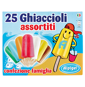 25 GHIACCIOLI ASSORTITI ALPIGEL
