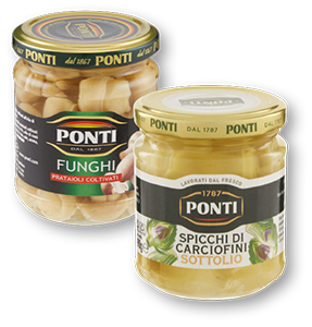 CARCIOFINI TAGLIATI, FUNGHI PRATAIOLI PONTI