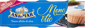 TONNO ALL'OLIO DI OLIVA MENO OLIO ASDOMAR