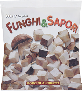 FUNGHI PORCINI A CUBETTI SURGELATI FUNGHl&SAPORI