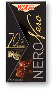 TAVOLETTA DI CIOCCOLATO NERO NERO NOVI VARI TIPI 