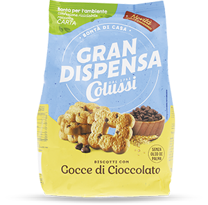 BISCOTTI GOCCE DI CIOCCOLATO GRAN DISPENSA XXL 