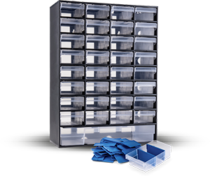 CASSETTIERA PER MINUTERIA 
