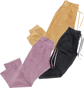 JOGGERS IN VELLUTO DA DONNA