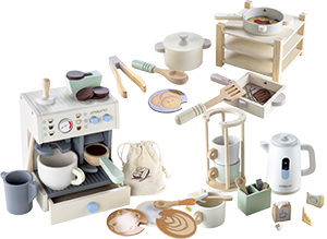 SET DA CUCINA GIOCATTOLO IN LEGNO