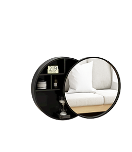 ARMADIETTO A SPECCHIO IN BAMBÙ