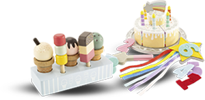 SET CIBO GIOCATTOLO IN LEGNO